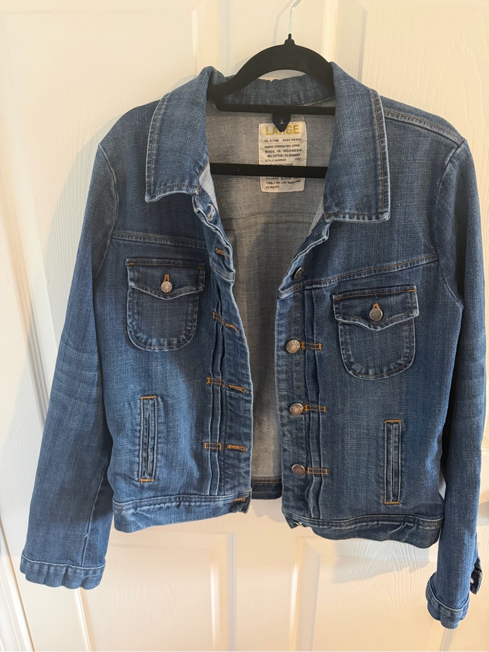 J. Crew Blue Denim Button-Front Jean Jacket